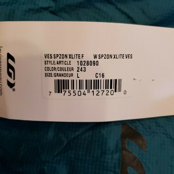 Women's Teal Cycling Vest - Picture 13 of 14